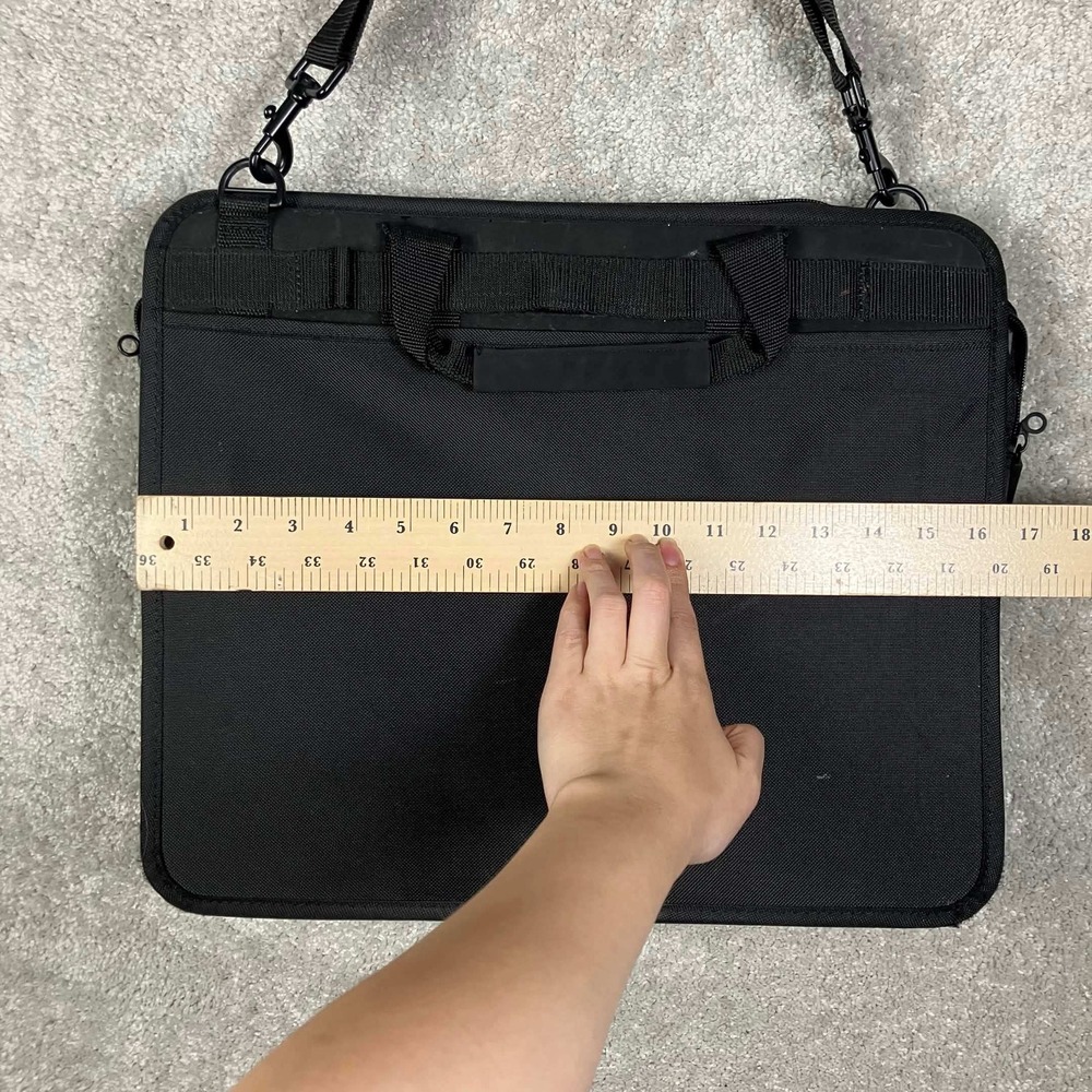 Vintage IBM ThinkPad Black Laptop Messenger Bag Briefcase Shoulder Strap 16" - Picture 8 of 16